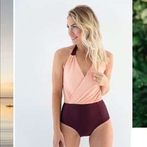 Raising wild one piece bathing suit